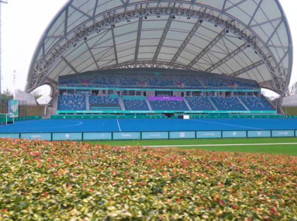 《韻味杭州·精彩亞運(yùn)》——亞運(yùn)曲棍球場館邊坡綠化