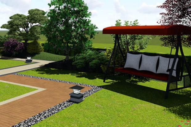 庭院景觀小品設計效果圖