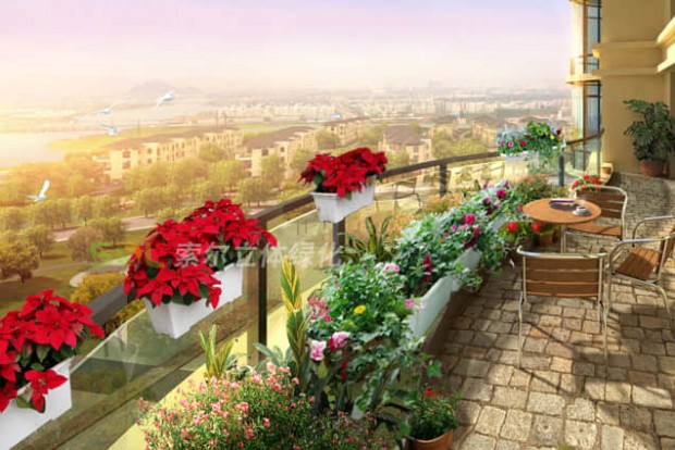 陽臺景觀設(shè)計效果圖