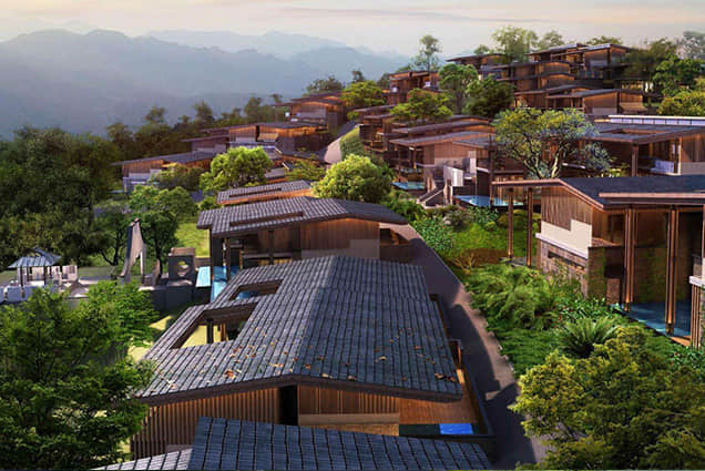 小鎮(zhèn)聚落景觀設(shè)計(jì)效果圖