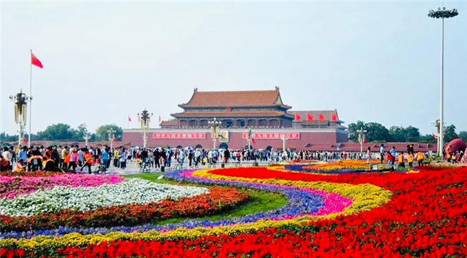 01國慶立體花壇北京天安門花籃“祝福祖國”-公眾號(hào)子英畫畫03.jpg